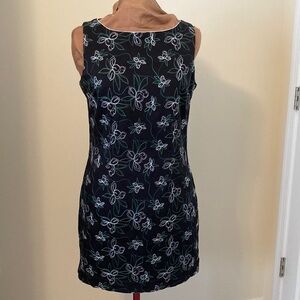 Black Sleeveless Sheath Mini Dress Classic